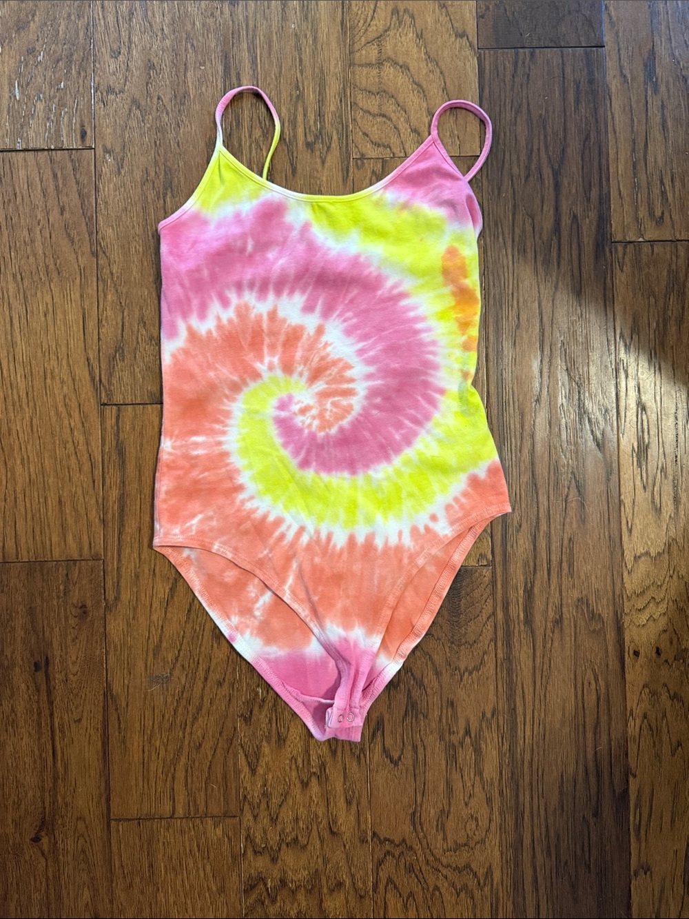 Forever 21 Tie-Dye One-Piece - Pink, Yellow, Orange
